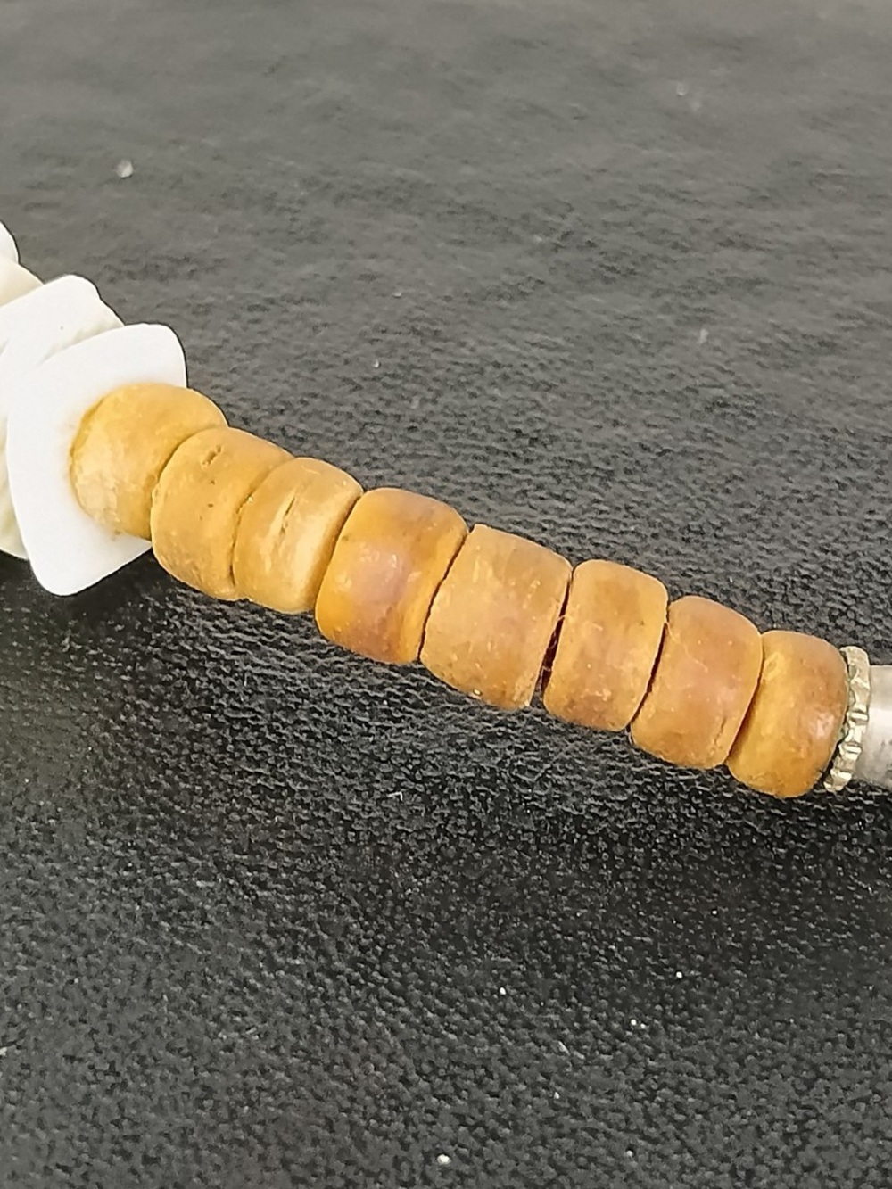 Handmade Amber Bead Necklace - Warm Honey Brown